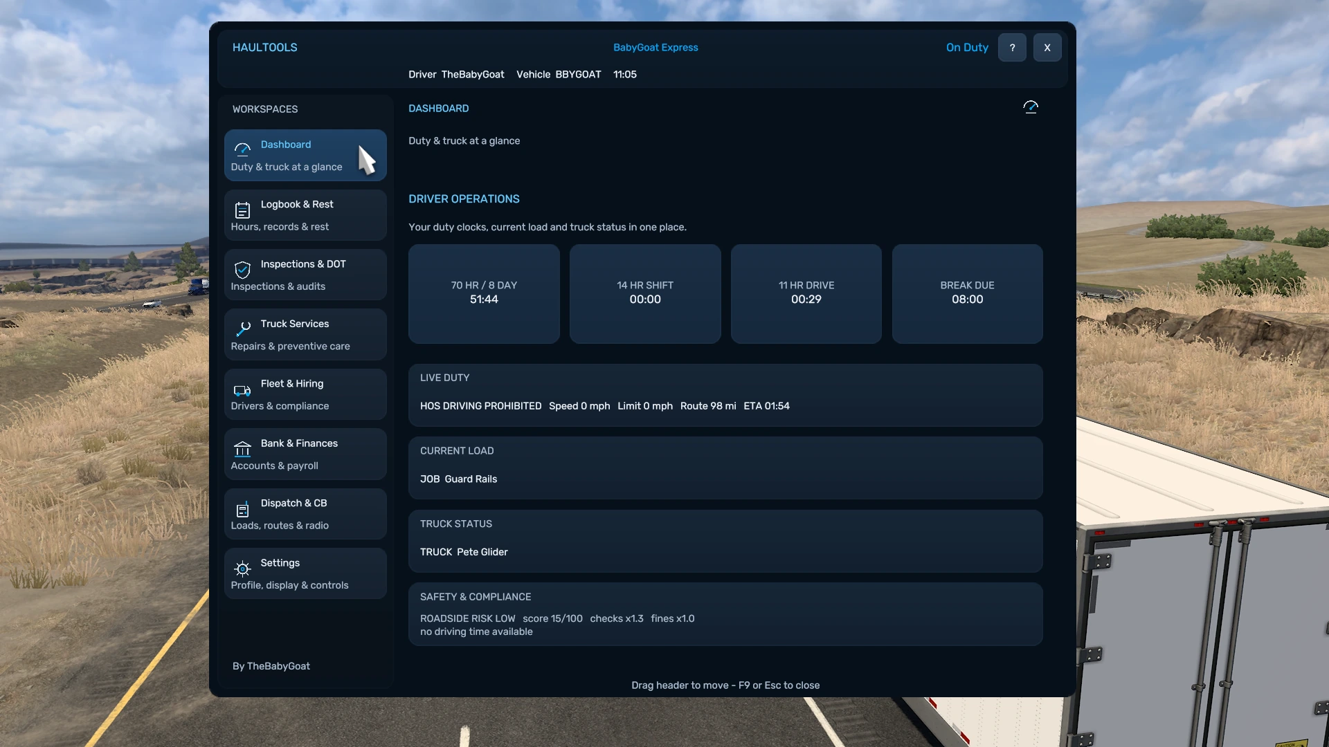HaulTools command overview