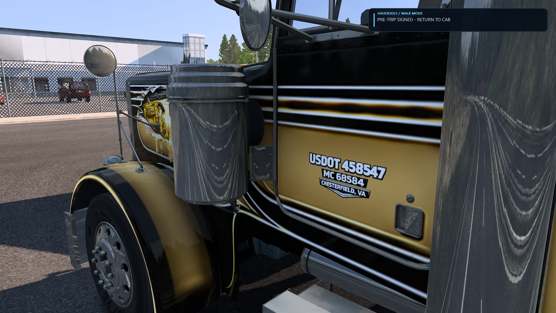 HaulTools walk mode and pre-trip inspection interface